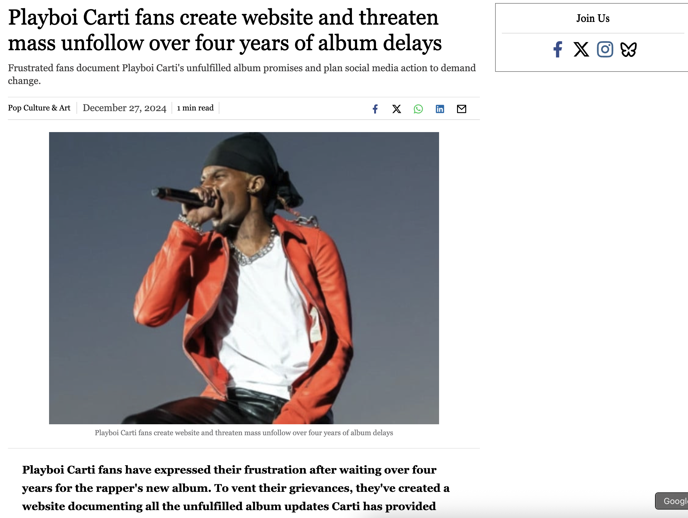 Tribune coverage of iammusic2024