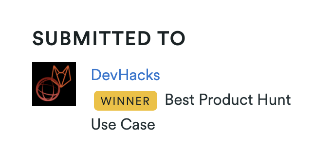 Renvue Winner DevPost